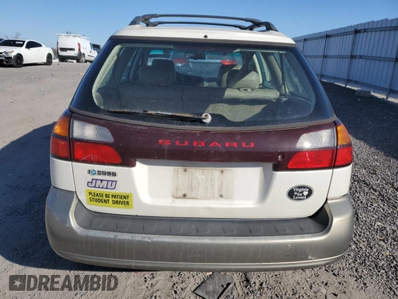 2001 Subaru Legacy Outback L.L. Bean with VIN 4S3BH806817627512, listed as a Copart auction lot 43241995 with 163,888 mi miles and Salvage title. Bid and sale history available at DreamBid. Image 6.