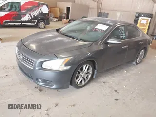 2009 Nissan Maxima S with VIN 1N4AA51E29C827105, listed as a IAAI auction lot 42445181 with 161,430 mi miles and . Bid and sale history available at DreamBid. Image 2.