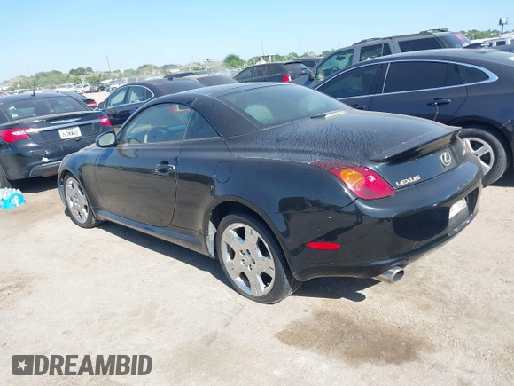 2004 Lexus SC 430 with VIN JTHFN48Y540053505, listed as a IAAI auction lot 41981873 with 144,553 mi miles and . Bid and sale history available at DreamBid. Image 3.