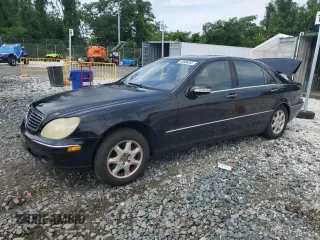 2001 Mercedes-Benz S 320/430/500 z VIN WDBNG75J31A195954, wystawiony jako Copart lot #60406655 z przebiegiem Nie podano mil oraz Szkoda całkowita • Salvage title. Historia ofert i sprzedaży dostępna na DreamBid. Obrazek 1.