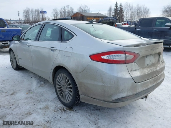 2014 Ford Fusion Titanium Hybrid with VIN 3FA6P0RU1ER291455, listed as a IAAI auction lot 41821152 with 108,408 mi miles. Bid and sale history available at carsss.com. Image 3.