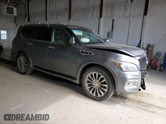 2017 Infiniti QX80 z VIN JN8AZ2NF1H9641401, wystawiony jako Copart lot #50969345 z przebiegiem 137 376 mil mil oraz Szkody całkowita. Historia ofert i sprzedaży dostępna na DreamBid. Obrazek 4.