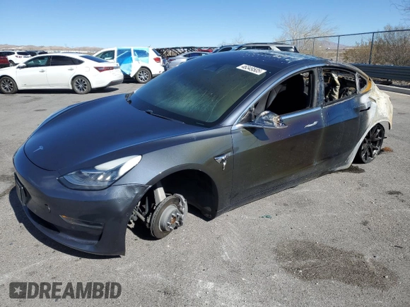 2018 Tesla Model 3 Long Range Battery with VIN 5YJ3E1EA9JF016464, listed as a Copart auction lot 46349505 with Not Provided miles and Salvage Title. Bid and sale history available at DreamBid. Image 1.