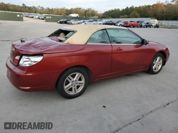 2010 Chrysler Sebring Touring with VIN 1C3BC5ED4AN105044, listed as a Copart auction lot 80578094 with 124,122 mi miles and Salvage Title. Bid and sale history available at carsss.com. Image 3.
