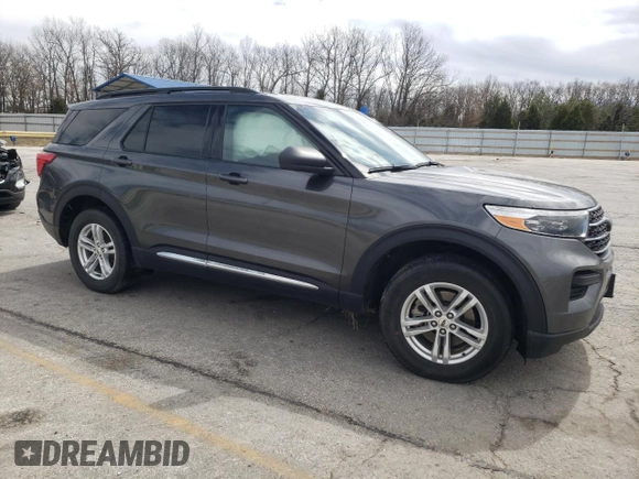 2020 Ford Explorer XLT with VIN 1FMSK8DH4LGB09859, listed as a Copart auction lot 50464775 with 42,541 mi miles and Salvage Title. Bid and sale history available at carsss.com. Image 4.