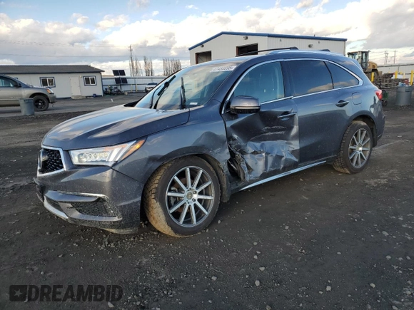 2017 Acura MDX Advance z VIN 5FRYD4H96HB007080, wystawiony jako Copart lot #47480895 z przebiegiem 71 777 mil mil oraz Szkoda całkowita • Salvage title. Historia ofert i sprzedaży dostępna na DreamBid. Obrazek 1.