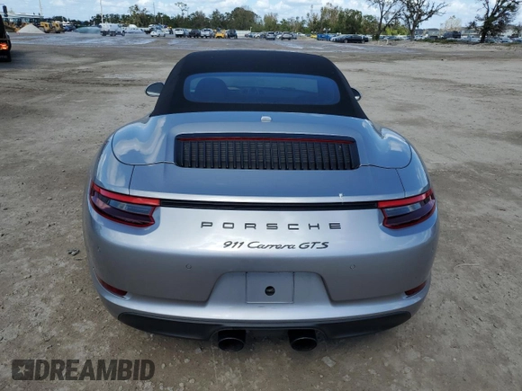 2017 Porsche 911 Carrera S with VIN WP0CB2A90HS156202, listed as a Copart auction lot 78939494 with 35,871 mi miles and Non Repairable. Bid and sale history available at carsss.com. Image 6.