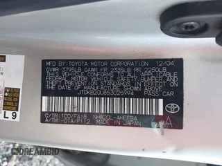 2005 Toyota Prius with VIN JTDKB20U853025994, listed as a IAAI auction lot 41935239 with 175,281 mi miles and . Bid and sale history available at DreamBid. Image 9.