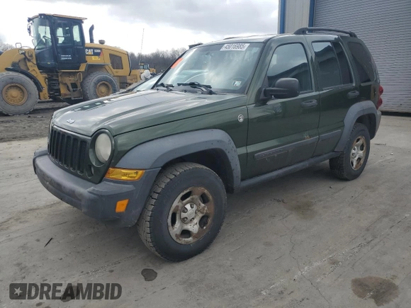 2007 Jeep Liberty Sport with VIN 1J4GL48K27W634768, listed as a Copart auction lot 45016985 with 134,418 mi miles and Salvage Title. Bid and sale history available at DreamBid. Image 1.