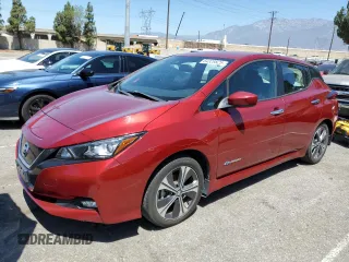 2018 Nissan LEAF SV with VIN 1N4AZ1CP8JC307009, listed as a Copart auction lot 64329825 with 89,307 mi miles and Clean title. Bid and sale history available at DreamBid. Image 1.