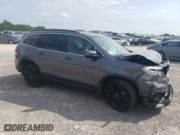 2022 Honda Pilot Special Edition with VIN 5FNYF5H28NB028240, listed as a Copart auction lot 57776005 with 62,579 mi miles and Salvage title. Bid and sale history available at DreamBid. Image 4.