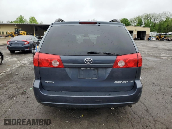 2010 Toyota Sienna CE with VIN 5TDKK4CCXAS323566, listed as a Copart auction lot 54738025 with 186,613 mi miles and Clean Title. Bid and sale history available at DreamBid. Image 6.