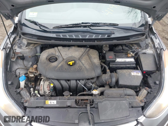 2013 Hyundai Elantra GLS with VIN KMHDH4AE2DU942170, listed as a IAAI auction lot 41921240 with 125,039 mi miles and . Bid and sale history available at DreamBid. Image 10.