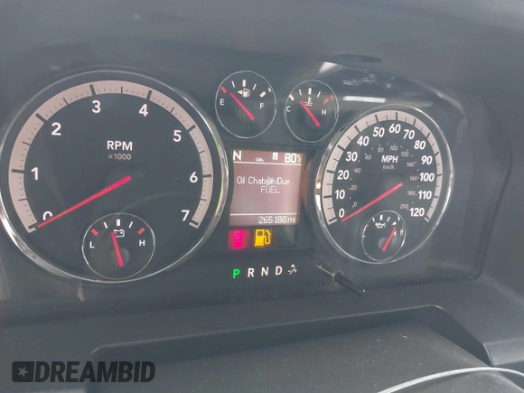 2011 Ram 1500 Laramie with VIN 1D7RB1CT6BS663647, listed as a IAAI auction lot 42641864 with 265,188 mi miles and . Bid and sale history available at DreamBid. Image 7.