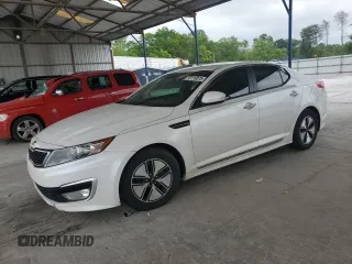 2012 Kia Optima Hybrid with VIN KNAGM4AD7C5018107, listed as a Copart auction lot 55116075 with 158,240 mi miles and Clean Title. Bid and sale history available at carsss.com. Image 1.