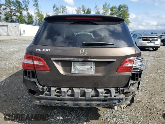 2015 Mercedes-Benz M 350 with VIN 4JGDA5JB9FA553014, listed as a Copart auction lot 55325335 with 122,313 mi miles and Salvage Title. Bid and sale history available at DreamBid. Image 6.