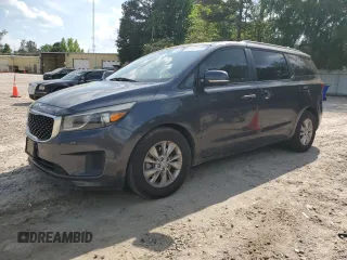 2015 Kia Sedona LX with VIN KNDMB5C17F6069481, listed as a Copart auction lot 55602005 with 169,146 mi miles and Clean Title. Bid and sale history available at carsss.com. Image 1.