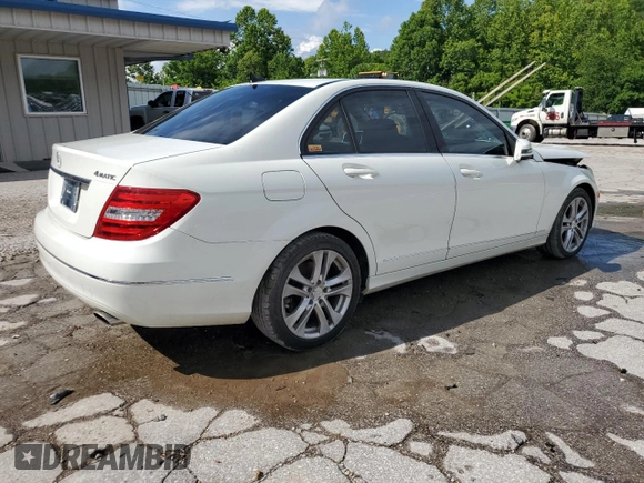 2012 Mercedes-Benz C 300 Sport with VIN WDDGF8BB0CR237300, listed as a Copart auction lot 61340735 with 109,157 mi miles and Salvage title. Bid and sale history available at DreamBid. Image 3.
