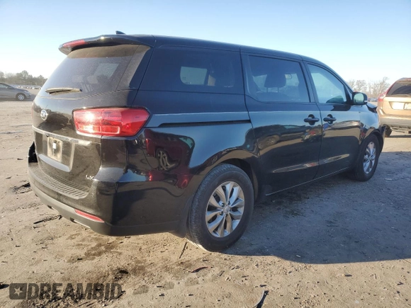 2021 Kia Sedona LX with VIN KNDMB5C12M6668527, listed as a Copart auction lot 84026154 with 165,585 mi miles and Salvage Title. Bid and sale history available at carsss.com. Image 3.