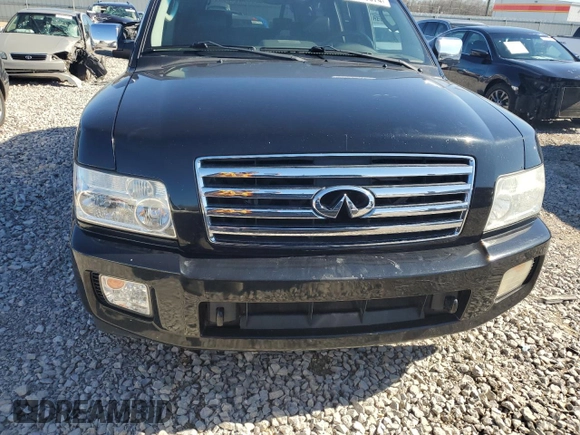 2007 Infiniti QX56 with VIN 5N3AA08A17N802796, listed as a Copart auction lot 40329674 with 27,793 mi miles and Salvage Title. Bid and sale history available at carsss.com. Image 5.