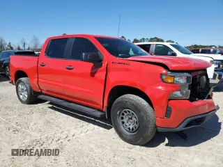 2020 Chevrolet Silverado 1500 Custom with VIN 3GCPWBEK9LG336880, listed as a Copart auction lot 48061365 with 92,820 mi miles and Salvage Title. Bid and sale history available at carsss.com. Image 4.
