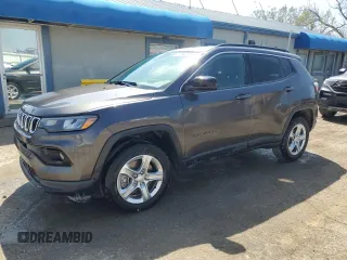 2023 Jeep Compass Latitude with VIN 3C4NJDBN3PT547814, listed as a Copart auction lot 48878665 with 12,372 mi miles and Clean Title. Bid and sale history available at carsss.com. Image 1.