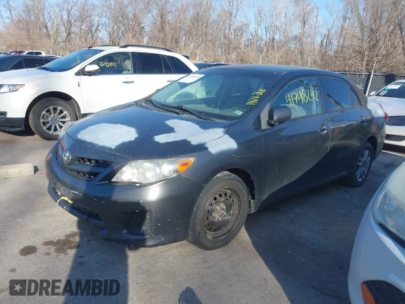 2011 Toyota Corolla L with VIN JTDBU4EE5B9140455, listed as a IAAI auction lot 41748242 with 319,346 mi miles. Bid and sale history available at carsss.com. Image 2.