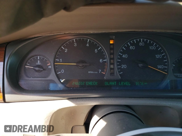 1999 Cadillac Eldorado z VIN 1G6EL12Y0XU604529, wystawiony jako Copart lot #77620004 z przebiegiem 246 032 mil mil oraz Szkoda całkowita • Salvage title. Historia ofert i sprzedaży dostępna na DreamBid. Obrazek 9.