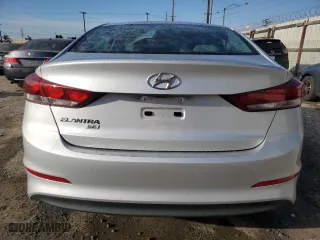 2018 Hyundai Elantra SE with VIN KMHD74LF6JU574127, listed as a Copart auction lot 46001895 with 27,119 mi miles and Salvage Title. Bid and sale history available at carsss.com. Image 6.