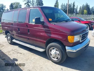 2006 Ford Econoline Passenger XL with VIN 1FBNE31L96DB41608, listed as a IAAI auction lot 42180714 with Not Provided miles. Bid and sale history available at carsss.com. Image 1.