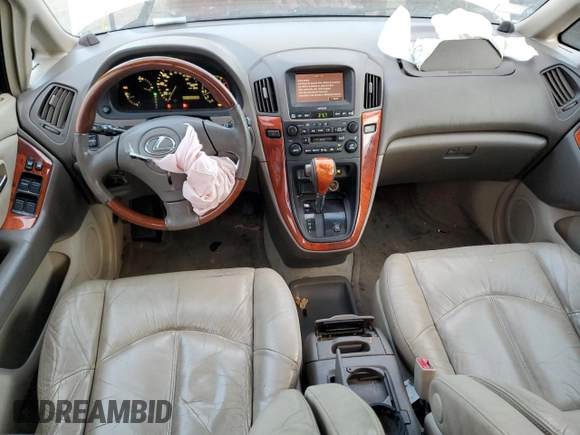 2003 Lexus RX 300 z VIN JTJHF10U930312488, wystawiony jako Copart lot #46572575 z przebiegiem 189 058 mil mil oraz Szkoda całkowita • Salvage title. Historia ofert i sprzedaży dostępna na DreamBid. Obrazek 8.