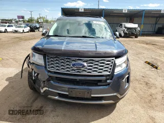2018 Ford Explorer Platinum with VIN 1FM5K8HT8JGB08741, listed as a Copart auction lot 57678785 with 81,335 mi miles and Salvage title. Bid and sale history available at DreamBid. Image 5.