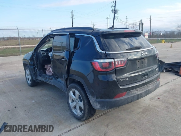 2020 Jeep Compass Latitude with VIN 3C4NJCBB7LT162363, listed as a IAAI auction lot 41253878 with 68,313 mi miles and . Bid and sale history available at DreamBid. Image 3.