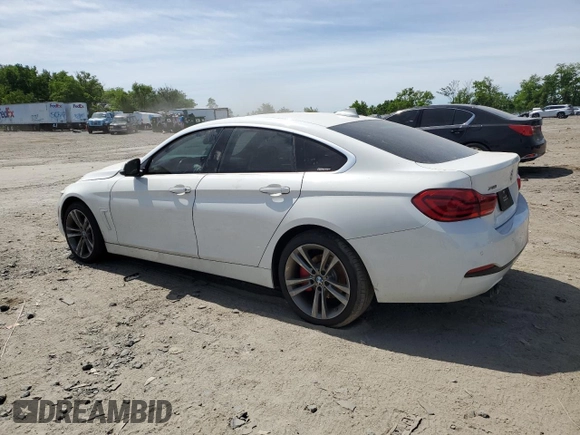 2019 BMW 4 Series 430i xDrive with VIN WBA4J3C53KBL08260, listed as a Copart auction lot 57282725 with 62,640 mi miles and Salvage title. Bid and sale history available at DreamBid. Image 2.