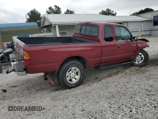 2000 Toyota Tacoma PreRunner with VIN 4TASM92N4YZ643450, listed as a Copart auction lot 57582495 with 287,130 mi miles and Salvage title. Bid and sale history available at DreamBid. Image 3.