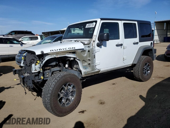 2016 Jeep Wrangler Unlimited Rubicon z VIN 1C4HJWFG6GL315448, wystawiony jako Copart lot #48980755 z przebiegiem 111 612 mil mil oraz Szkoda całkowita • Salvage title. Historia ofert i sprzedaży dostępna na DreamBid. Obrazek 1.