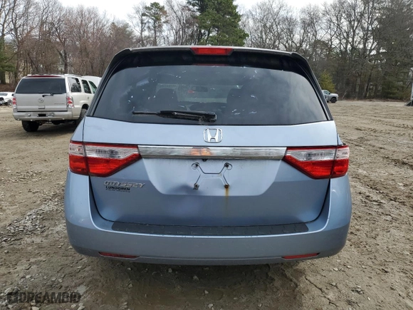2013 Honda Odyssey EX-L with VIN 5FNRL5H62DB077593, listed as a Copart auction lot 49731335 with 0 mi miles and Clean Title. Bid and sale history available at carsss.com. Image 6.