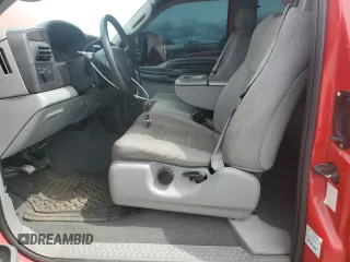 2005 Ford F-250 XL with VIN 1FTSX21P15EA76932, listed as a Copart auction lot 52053355 with 134,955 mi miles and Salvage title. Bid and sale history available at DreamBid. Image 7.