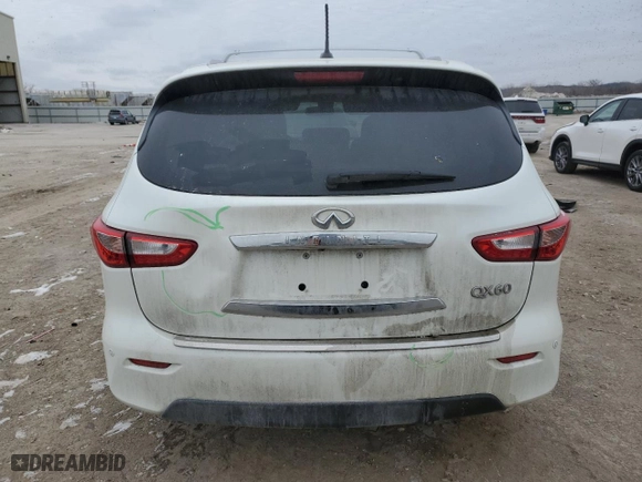 2015 Infiniti QX60 with VIN 5N1AL0MM9FC524212, listed as a Copart auction lot 45514575 with NaN miles and Salvage Title. Bid and sale history available at carsss.com. Image 6.