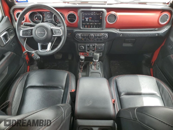 2019 Jeep Wrangler Unlimited Rubicon with VIN 1C4HJXFG4KW581967, listed as a Copart auction lot 53712235 with 37,474 mi miles and Salvage title. Bid and sale history available at DreamBid. Image 8.
