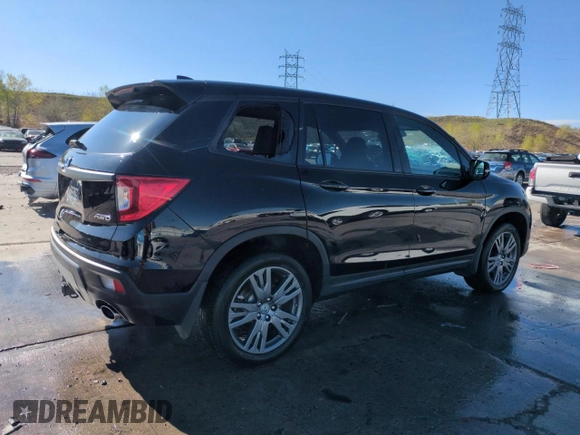 2020 Honda Passport EX-L z VIN 5FNYF8H54LB012271, wystawiony jako Copart lot #54915205 z przebiegiem 48 928 mil mil oraz Szkoda całkowita • Salvage title. Historia ofert i sprzedaży dostępna na DreamBid. Obrazek 3.