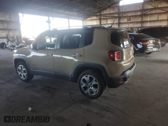 2016 Jeep Renegade Limited with VIN ZACCJBDT5GPC68282, listed as a Copart auction lot 60294775 with 120,641 mi miles and Clean title. Bid and sale history available at DreamBid. Image 2.