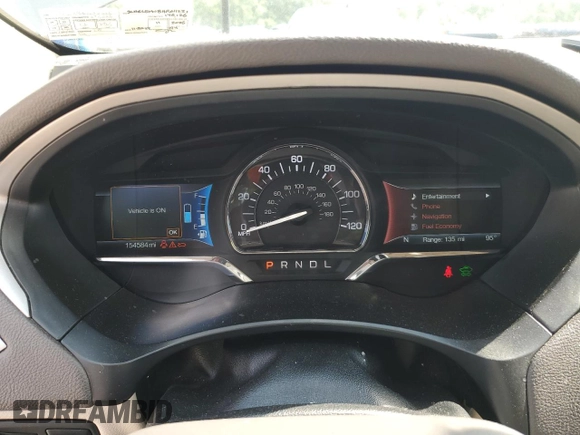 2017 Lincoln MKZ Hybrid Reserve with VIN 3LN6L5MU8HR611221, listed as a Copart auction lot 63391735 with 154,584 mi miles and Clean title. Bid and sale history available at DreamBid. Image 9.
