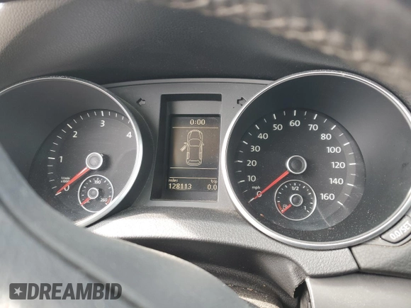 2012 Volkswagen Golf TDI with VIN WVWNM7AJ8CW302793, listed as a Copart auction lot 45277555 with 128,113 mi miles and Salvage title. Bid and sale history available at DreamBid. Image 9.