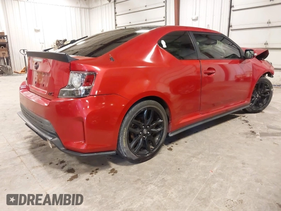 2016 Scion tC with VIN JTKJF5C71GJ025933, listed as a IAAI auction lot 41829097 with 89,728 mi miles. Bid and sale history available at carsss.com. Image 4.