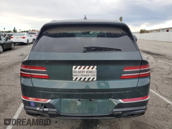 2023 Genesis GV80 with VIN KMUHCESC5PU137756, listed as a Copart auction lot 81332203 with 2,984 mi miles and Salvage title. Bid and sale history available at DreamBid. Image 6.