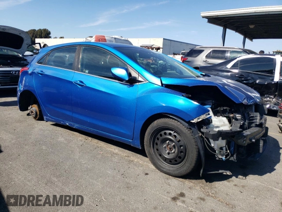 2017 Hyundai Elantra GT with VIN KMHD35LH3HU378241, listed as a Copart auction lot 65674034 with 76,878 mi miles and Salvage Title. Bid and sale history available at carsss.com. Image 4.