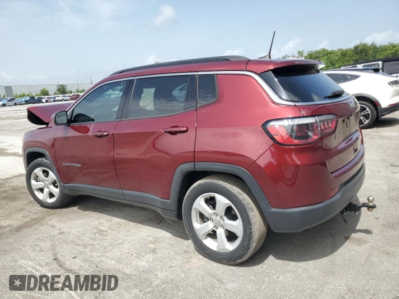 2021 Jeep Compass Latitude with VIN 3C4NJCBB1MT505377, listed as a Copart auction lot 59746895 with 44,217 mi miles and Non repairable. Bid and sale history available at DreamBid. Image 2.