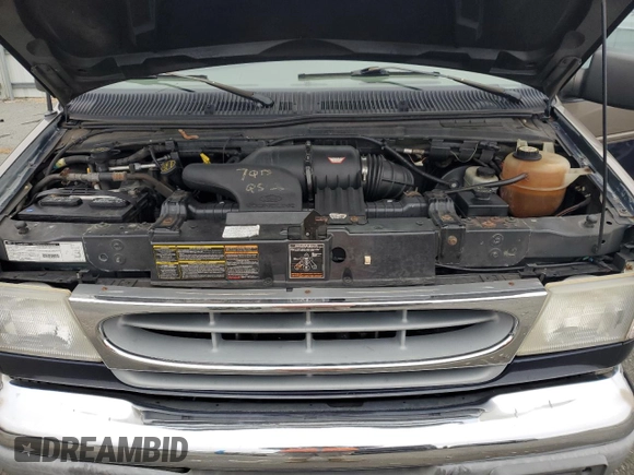 2001 Ford Econoline Cargo Recreational with VIN 1FDPE24L51HB59174, listed as a Copart auction lot 84857404 with 129,690 mi miles and Salvage Title. Bid and sale history available at DreamBid. Image 12.