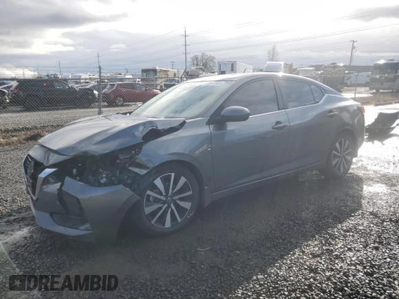 2021 Nissan Sentra SV with VIN 3N1AB8CV0MY312743, listed as a Copart auction lot 44067945 with 60,432 mi miles and Salvage Title. Bid and sale history available at DreamBid. Image 1.